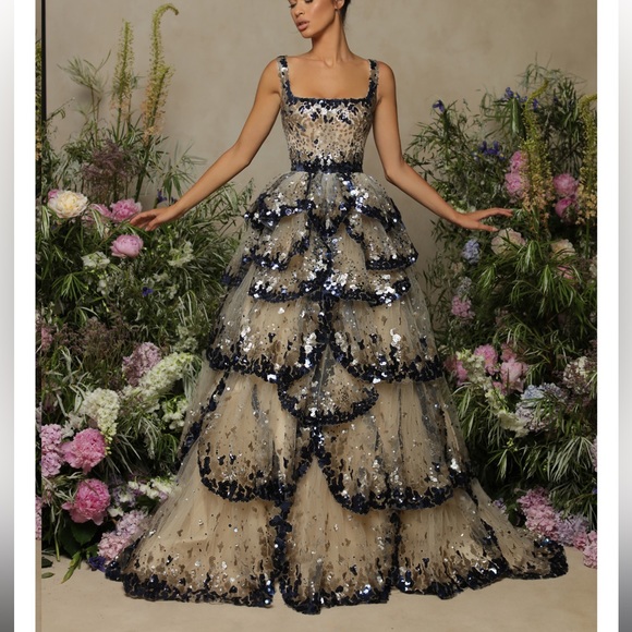 Tarik Ediz Dress Engagement Dress - Picture 5 of 8